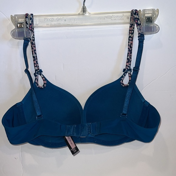 Victorias Secret Bra Womens 34B Teal Blue Sexy Little Things Push Up adjustable - Picture 4 of 11